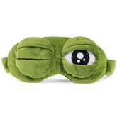 Cute Eyes Plush3D Frog Shade Cover Sleeping Rest Travel Eye Mask with Ice Bag